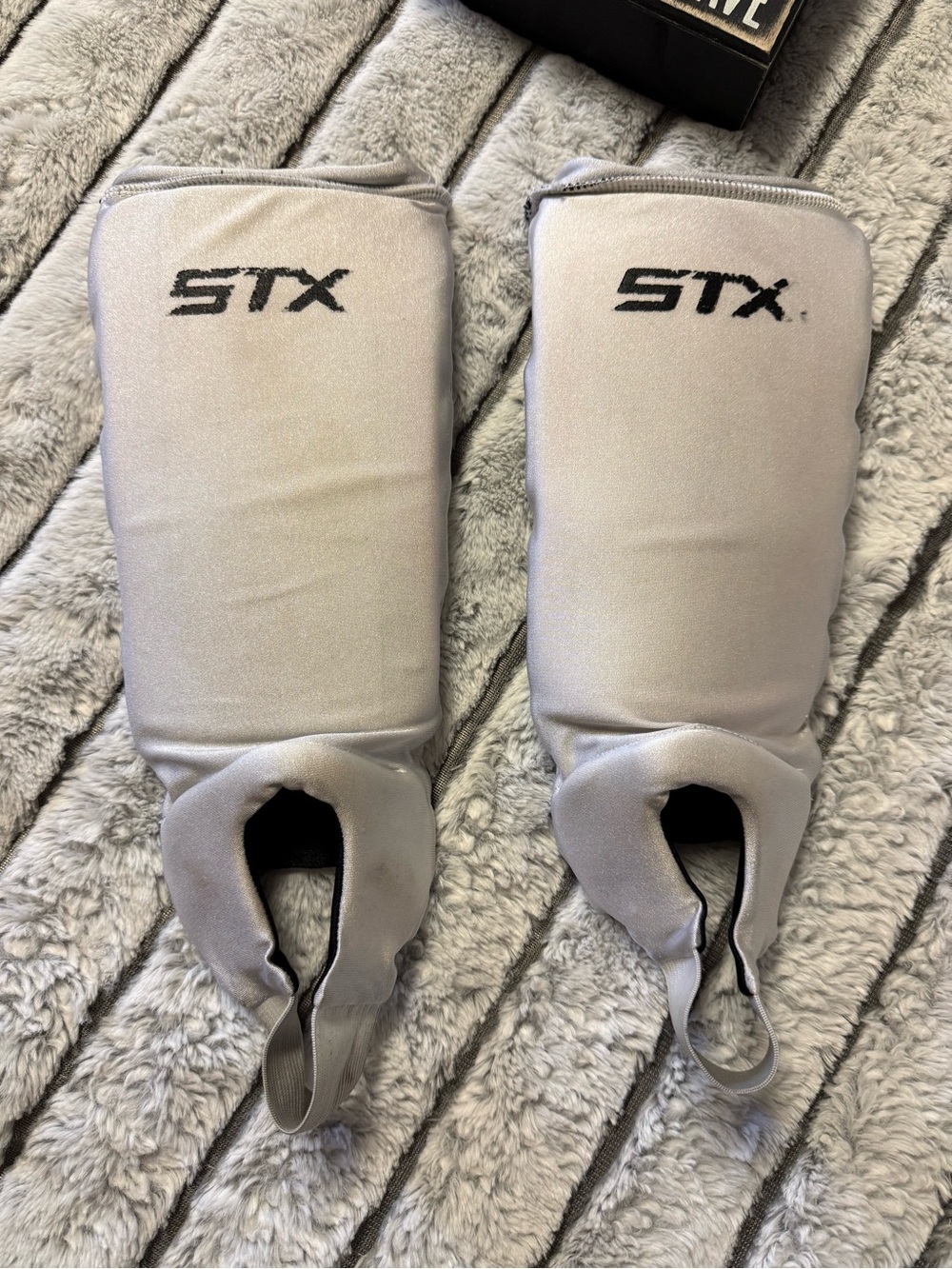 STX Kids Silver Shin Guards